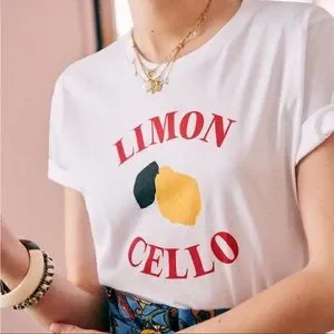 Sezane Tops Sezane Limoncello Limon Cello T Shirt Nwt Poshmark